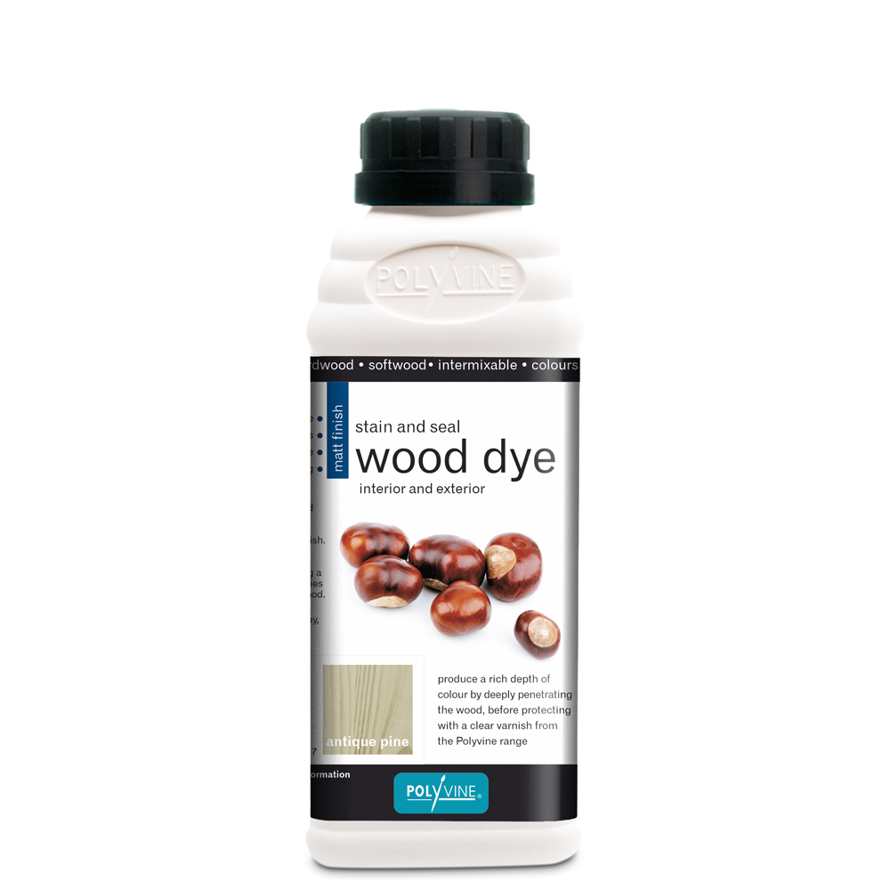 Polyvine Water Based Blue Wood Stain and Sealer - 500ml - Household Wood  Stains 