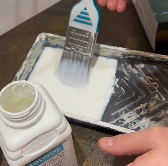 Decorators Varnish on Paint